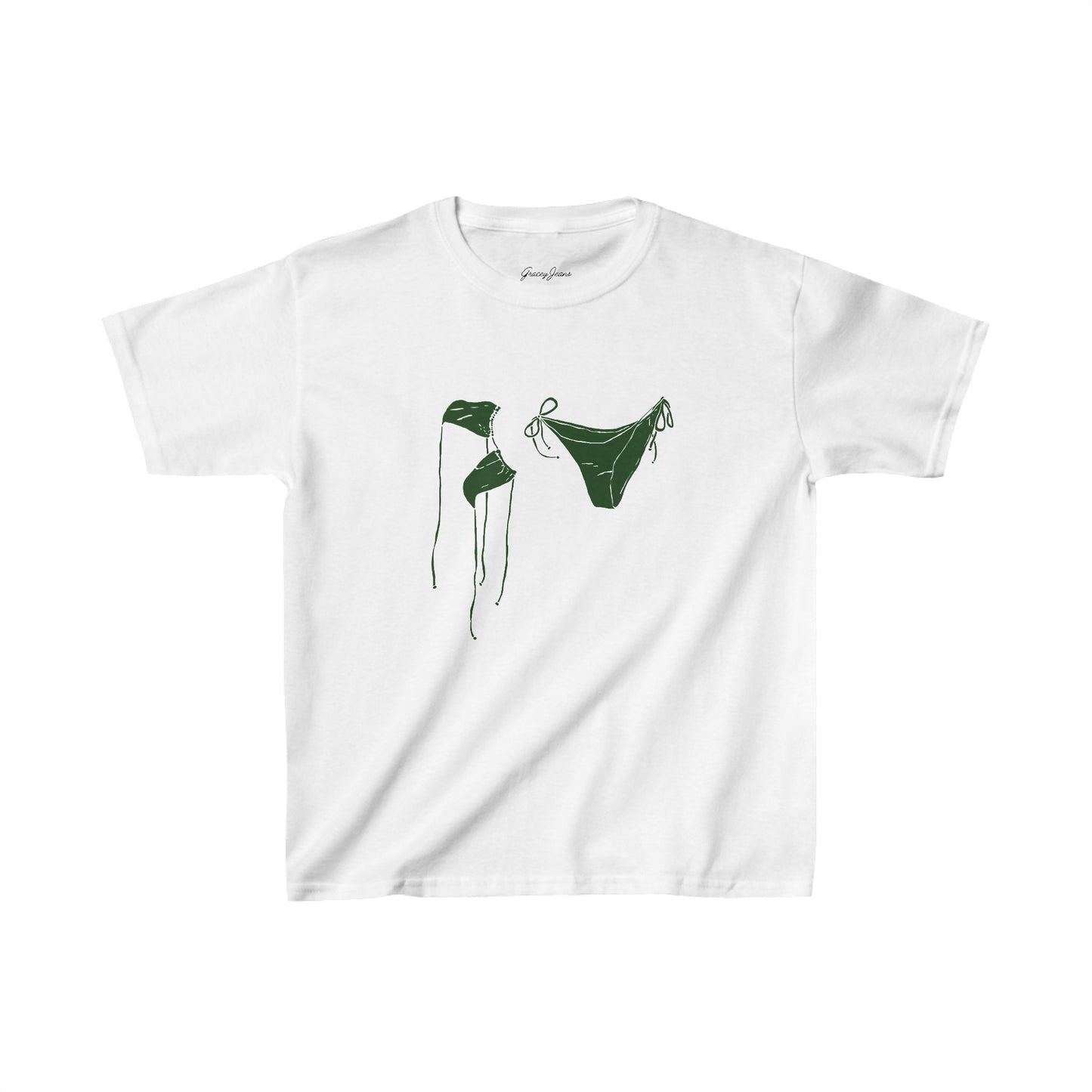 Green Bikini Baby Tee